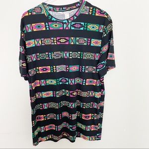 H&M + Coachella Colorful Tribal Tee Size Large